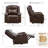 Genuine Leather Zero Wall Power Recliner with Adjustable Headrest-855428985