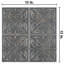 Carrelage mural en porcelaine d'aspect métal 13 po x 13 po Antigua Lis-74875410