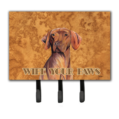 Porte-laisse à pattes et crochet à clé vizsla wipe
