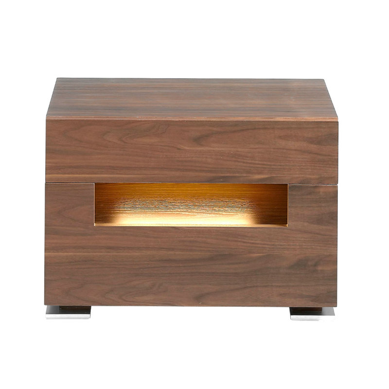 58cm W Manufactured Wood Bedside Table