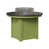 Plateau martelé noir avec base vert kiwi sélectionné