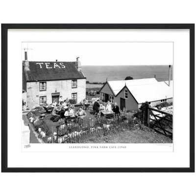 Llandudno, Pink Farm Cafe C1960 1 Piece Single Picture Frame Wall Art