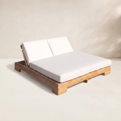55" Sunbrella® Patio Double Chaise Lounge