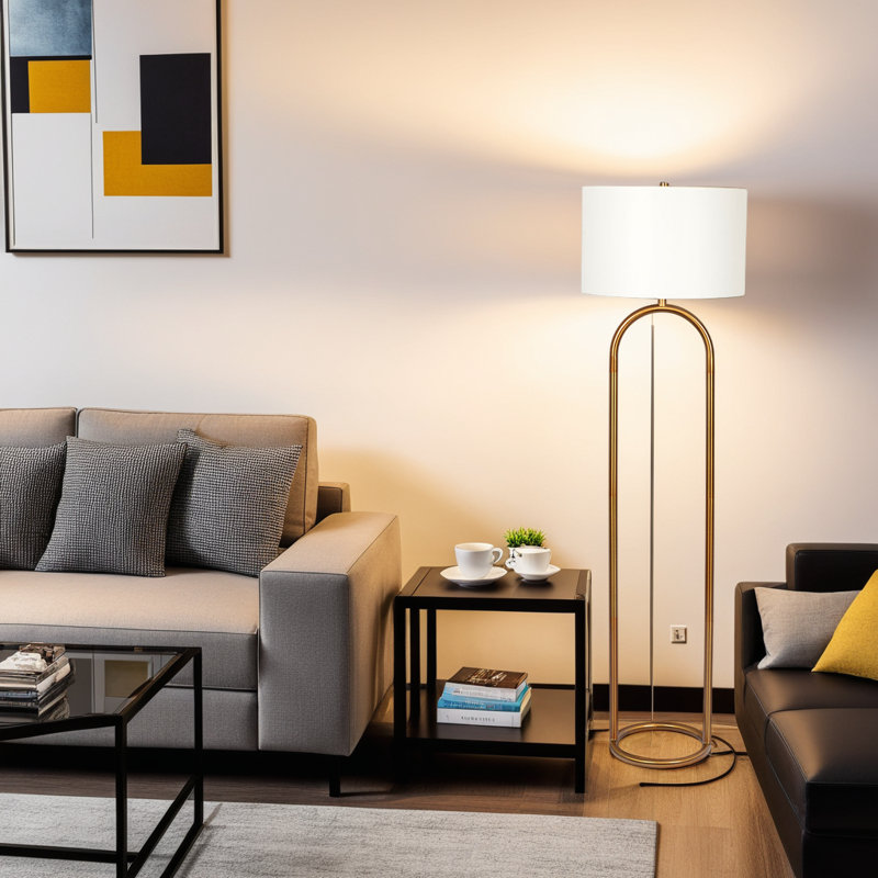 Lampe sur pied en laiton Vivid
