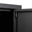 Armoire de rangement en métal avec portes verrouillables et tablette réglable, armoire de rangement pliante, armoire de rangement pliante pour bureau à domicile, école, garage, noir-15384645