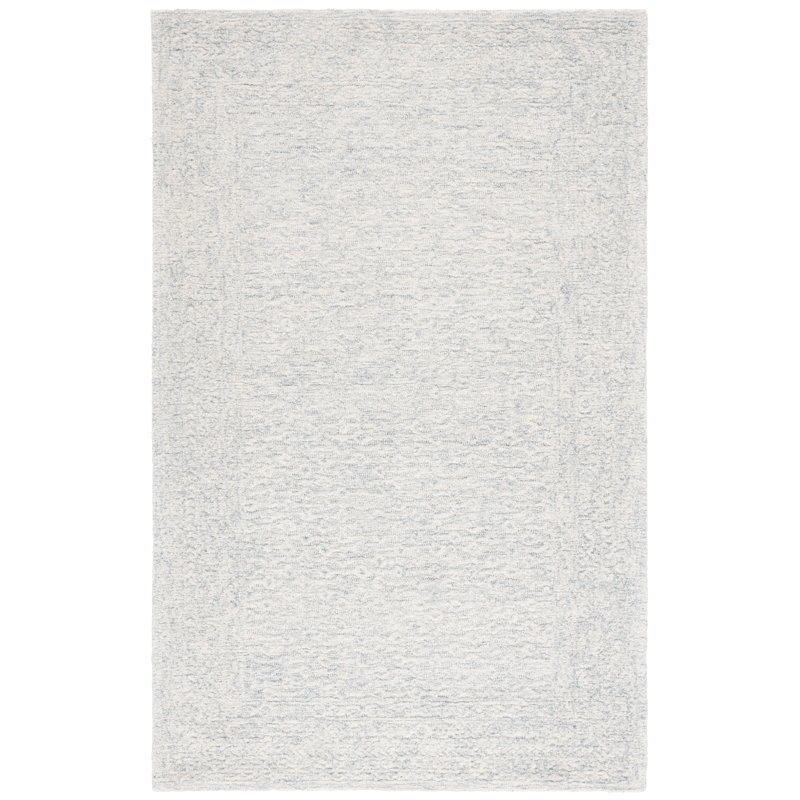 Tilley Pine Hand Tufted Wool & Cotton Abstract Rug, Rectangle 8' x 10'