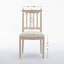 Chaises de salle à manger - Ensemble de 2 chaises rembourrées en tissu de lin