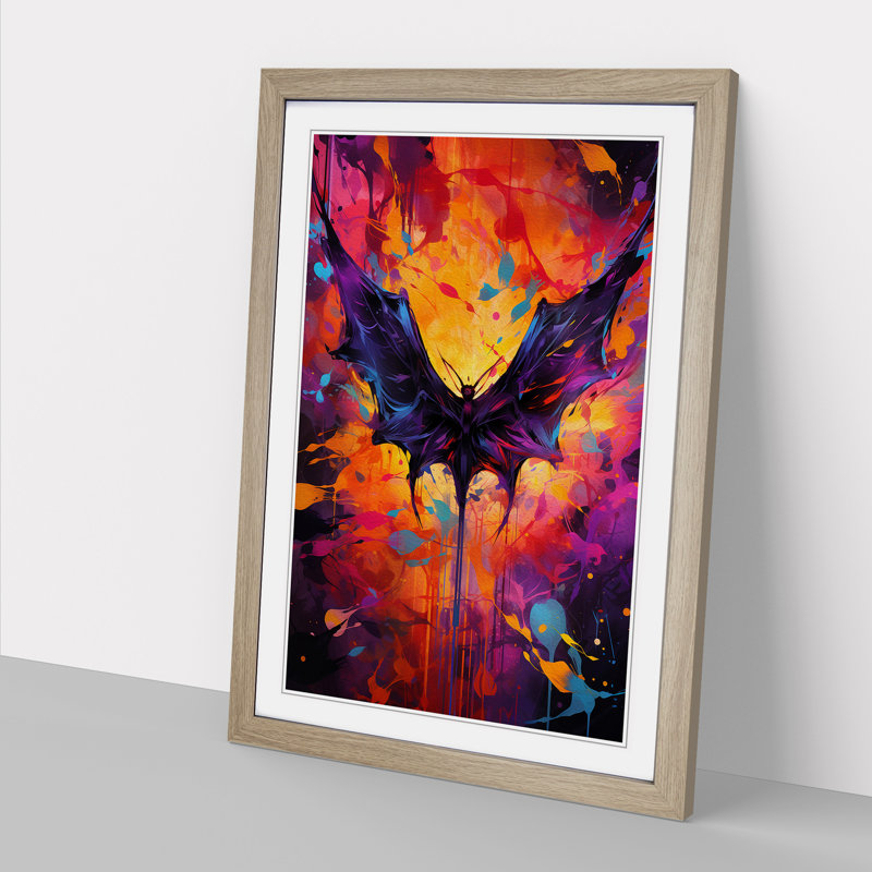 Single Picture Frame Print on Wood, Oak Framed, 64cm H x 46cm W