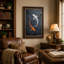 Art sur toile orange et blanc-1160827433