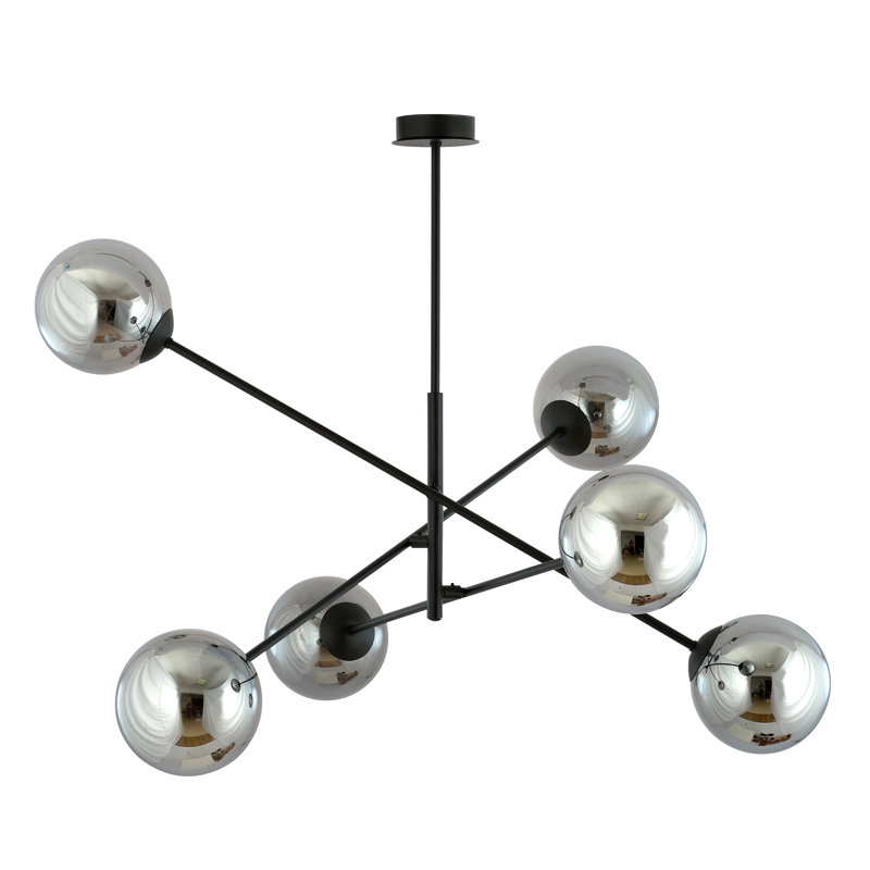 Rayle 6 - Light Sputnik Chandelier, Graphite