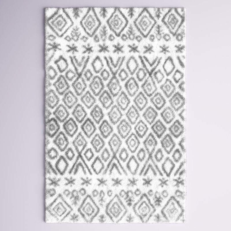 Tapis gris Kaislyn, Rectangle 5 pi 3 po x 7 pi 6 po