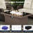 10 Piece Patio Furniture Set With Fire Pit Table, All-weather Wicker Outdoor Conversation Set With Swivel Rocking Chair And 6 Inch Thick Cushions-789530749-789530690
