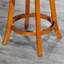 Tabouret pivotant à hauteur de comptoir de 24 po en tissu beige