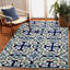 Tapis bleu touffeté à la main Demirhan-20667417