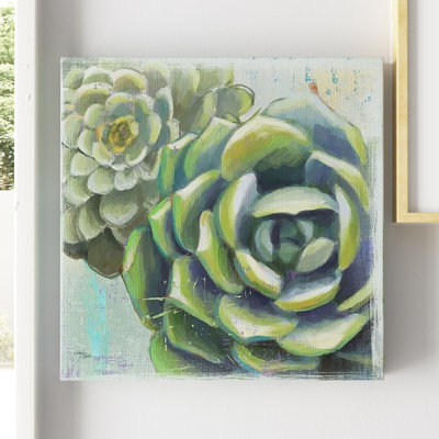 Succulents II, art mural sur toile