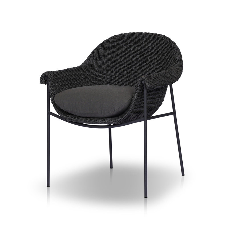 Suerte Outdoor Dining Armchair, Gray