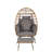 Wicker Egg Chair (Excluding The Table)