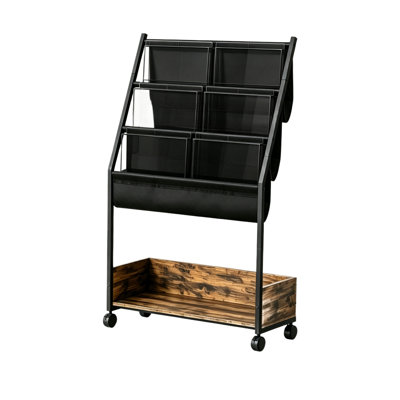 Steel Freestanding Magazine Rack