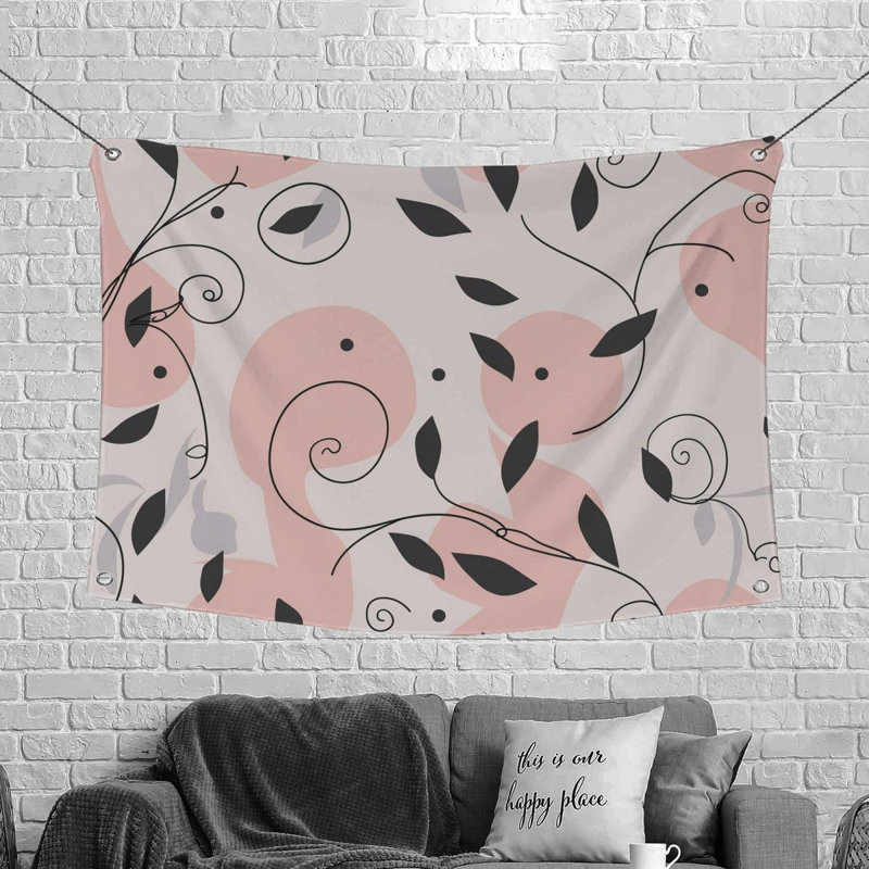 Tapisserie murale à motif floral - Art Wall Decor_12341, H 88 po x l 104 po