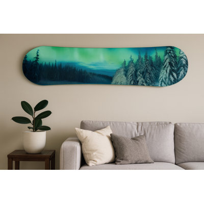 Décoration murale Northern Lights Snowboard Decko-Board - 59 po x 11 po