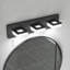 Luminaires de salle de bain modernes à DEL à DEL, luminaires muraux modernes en acrylique noir mat au-dessus du miroir-1514639370