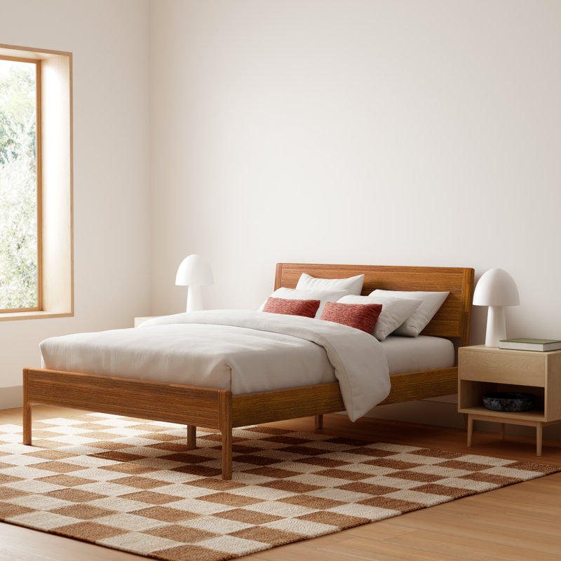 Benicio Solid Wood Platform Bed, Queen