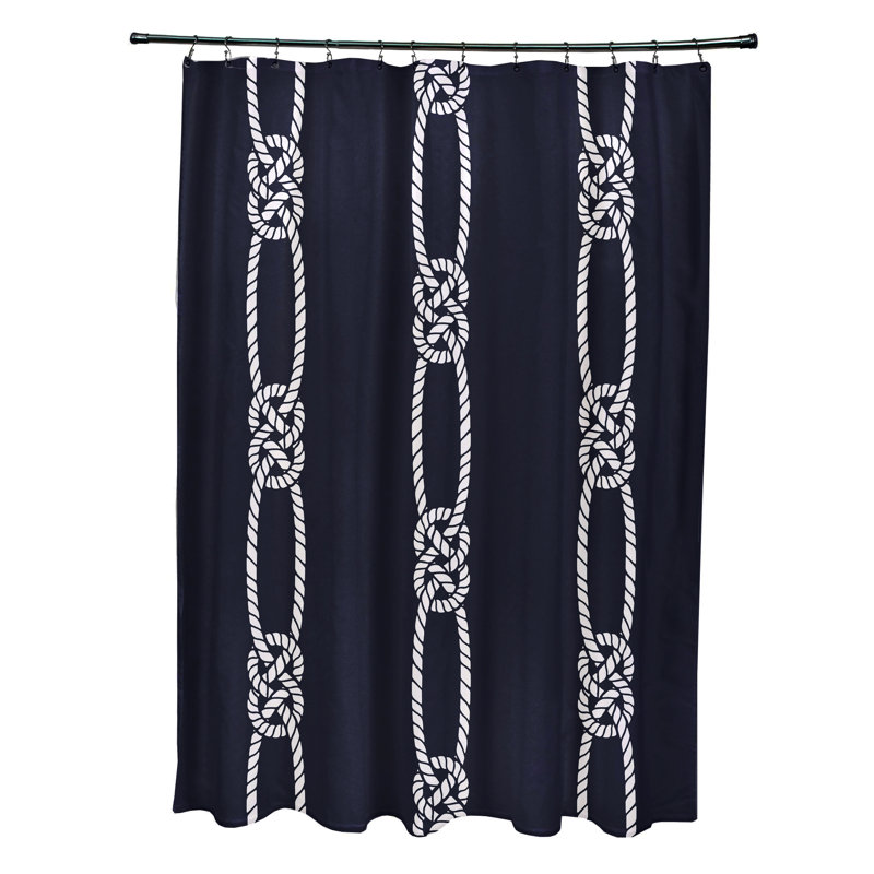 Rideau de douche simple Tom Foolery, Bleu marine