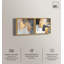 «Gilded Tranquil Abstract Art», ensemble de 2 panneaux sur toile par -694765852-694765853-694765845
