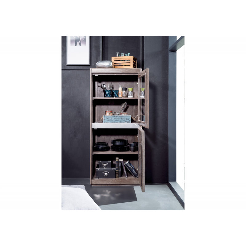 Noble Unique Display Cabinet, Smoked oak