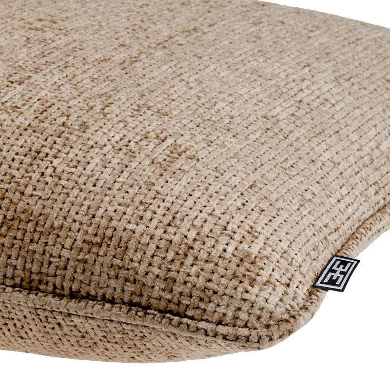 Housse et insert de coussin décoratif en mélange de viscose Lyssa, H 23,62 po x l 23,62 po