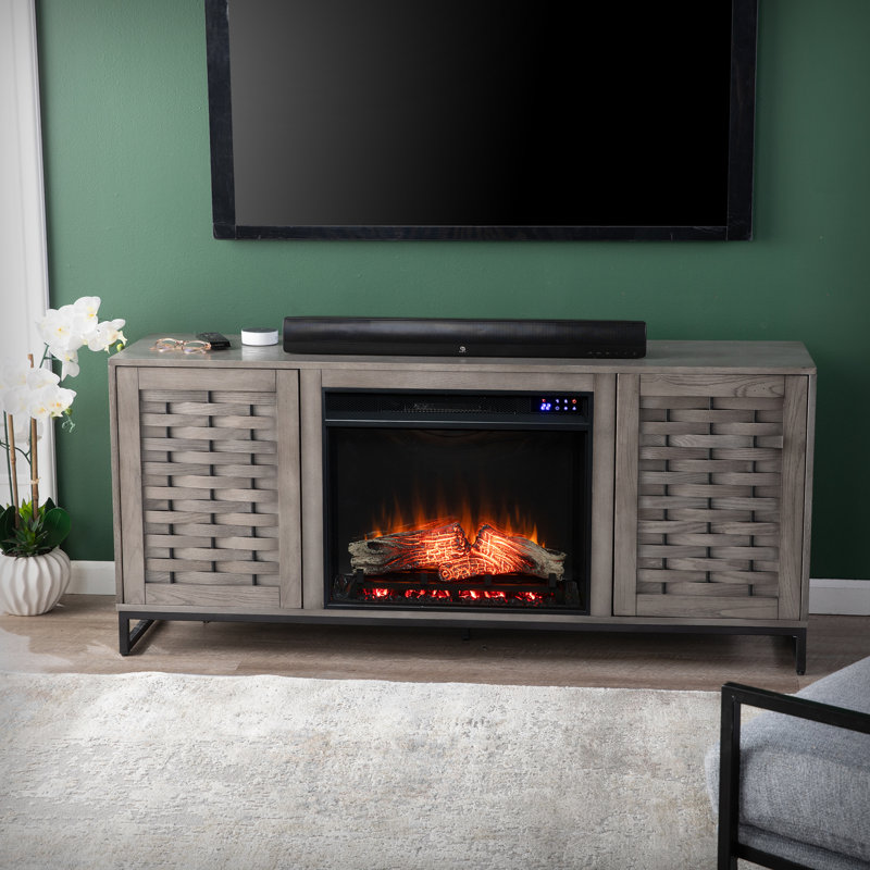 Ayria TV Stand for TVs up to 55" with Fireplace Included