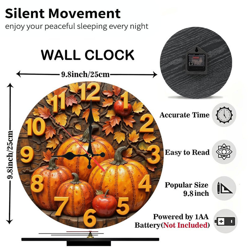 Horloge murale Autumn