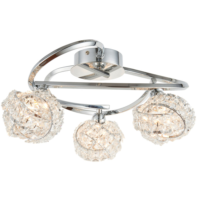 Glass Semi Flush Mount