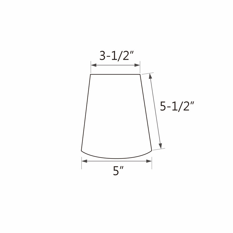 5.5'' H Cotton Empire Candelabra Shade