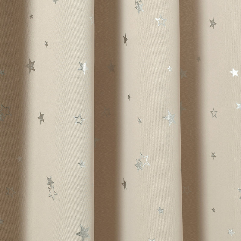 Star Room Darkening Pair, 52"W x 63"L, Neutral