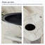 Modern Minimalist Beige Ceramic Pedestal Bathroom Sink with Complete Faucet Assembly