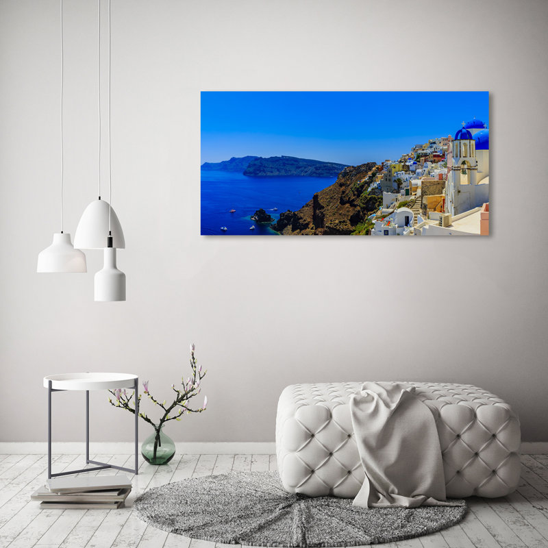 Santorini Greece - Wrapped Canvas Print