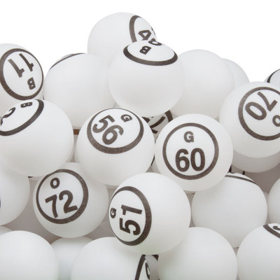 GSE 1.5-Inch Ping Pong Size Replacement Bingo Balls for Large Bingo Cage
