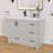 Larique 42'' Freestanding Single Sink Bathroom Vanity Wooden Light Grey Vanity Cabinet with Solid Surface Top
