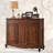 Black Solid Wood Shoe Storage Bench