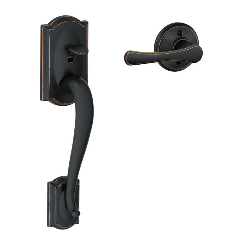 Camelot Entrance Handleset, Aged Bronze