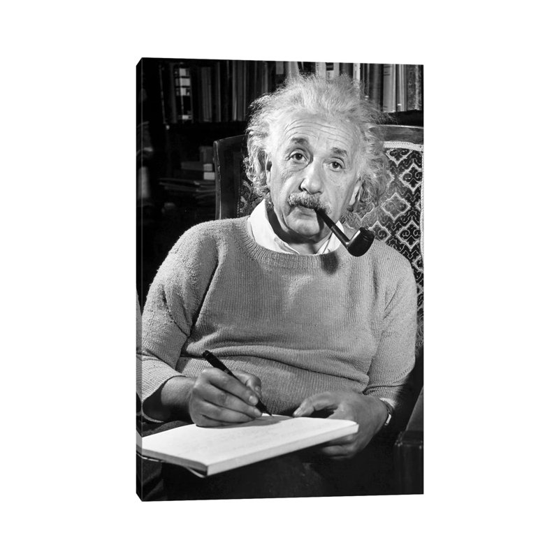 Albert Einstein (1879-1955) - Wrapped Canvas Print, 66.04 cm H x 45.72 cm W x 1.91 cm D
