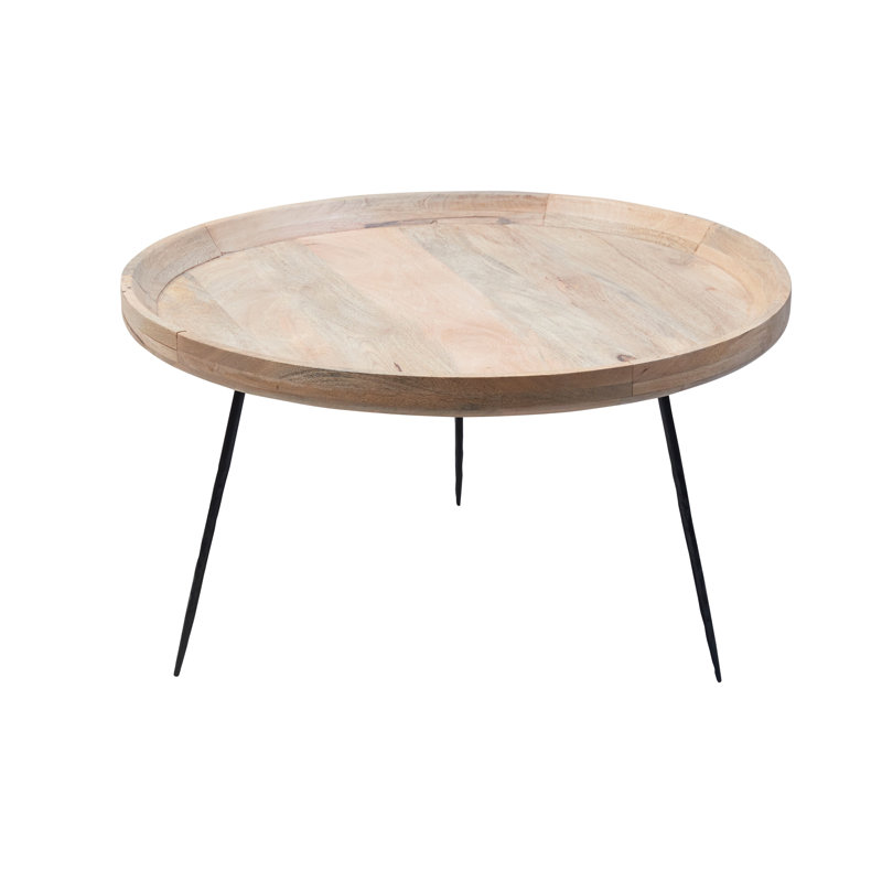 Copeland Three Leg Coffee Table, H46 x L70 x W70cm