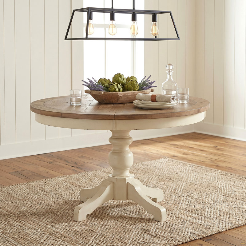 Table de salle à manger Prato, Brown/Antique White