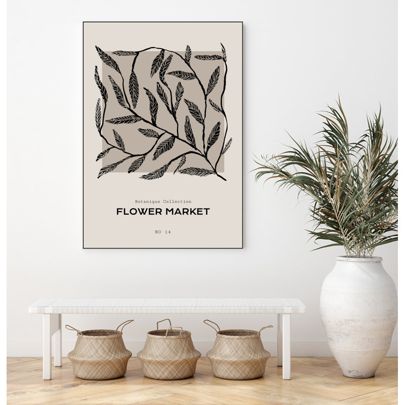 «Flower Market», toile encadrée