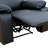 Double Manual Recliner Chair, Overstuffed Loveseat w/ Cupholders, Velvet, Black