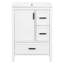 Meuble-lavabo moderne de 24 po avec lavabo en céramique, porte à fermeture en douceur, tablette de porte à double couche et 3 tiroirs-1763735205