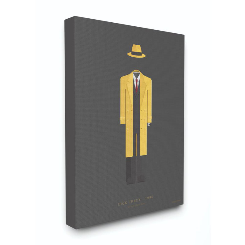 « dick tracy célèbre people personnages style design », impression sur toile, H 20 po x l 16 po, Toile tendue