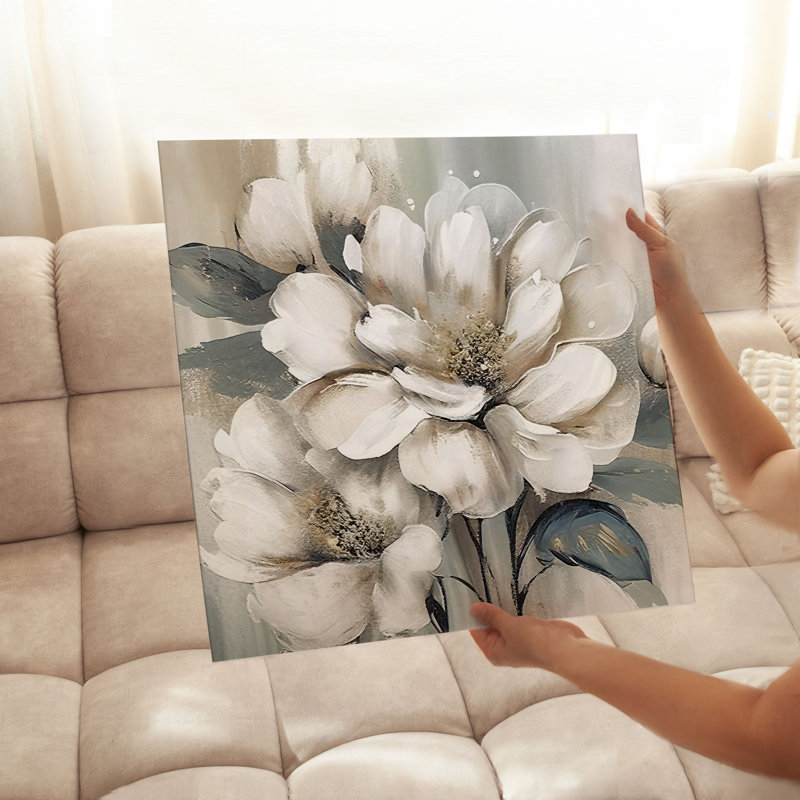 «Floral Floral Dream II Glam», reproduction d'art sans cadre, H 24 po x l 24 po