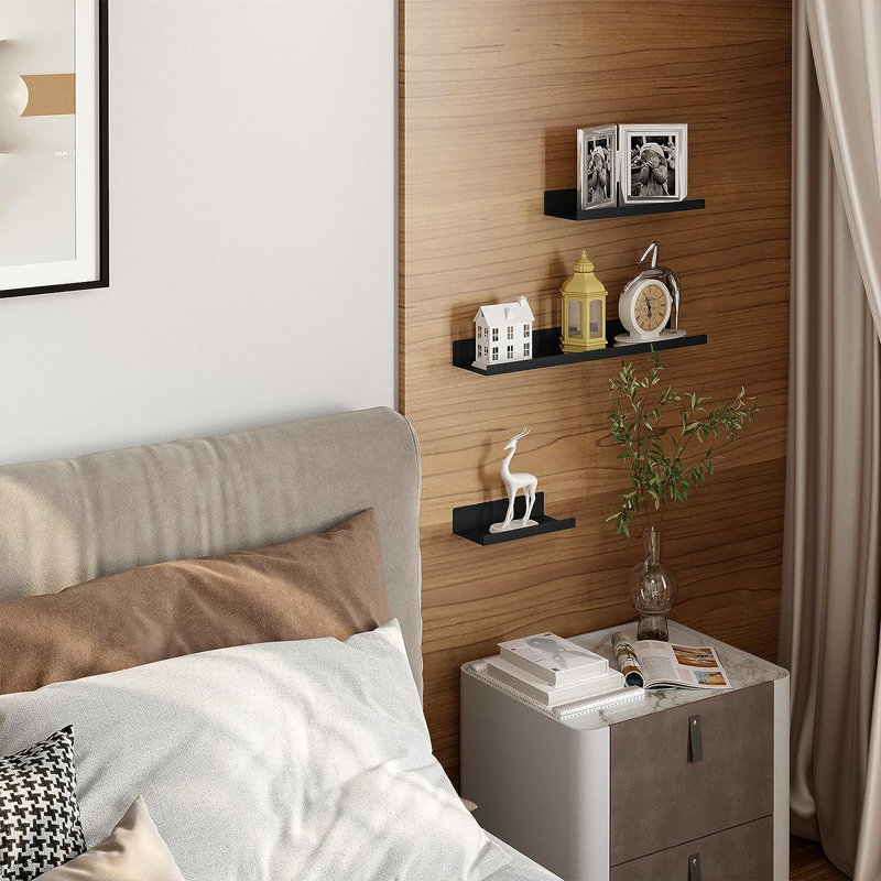 Misaye 3 Piece Metal Floating Shelf